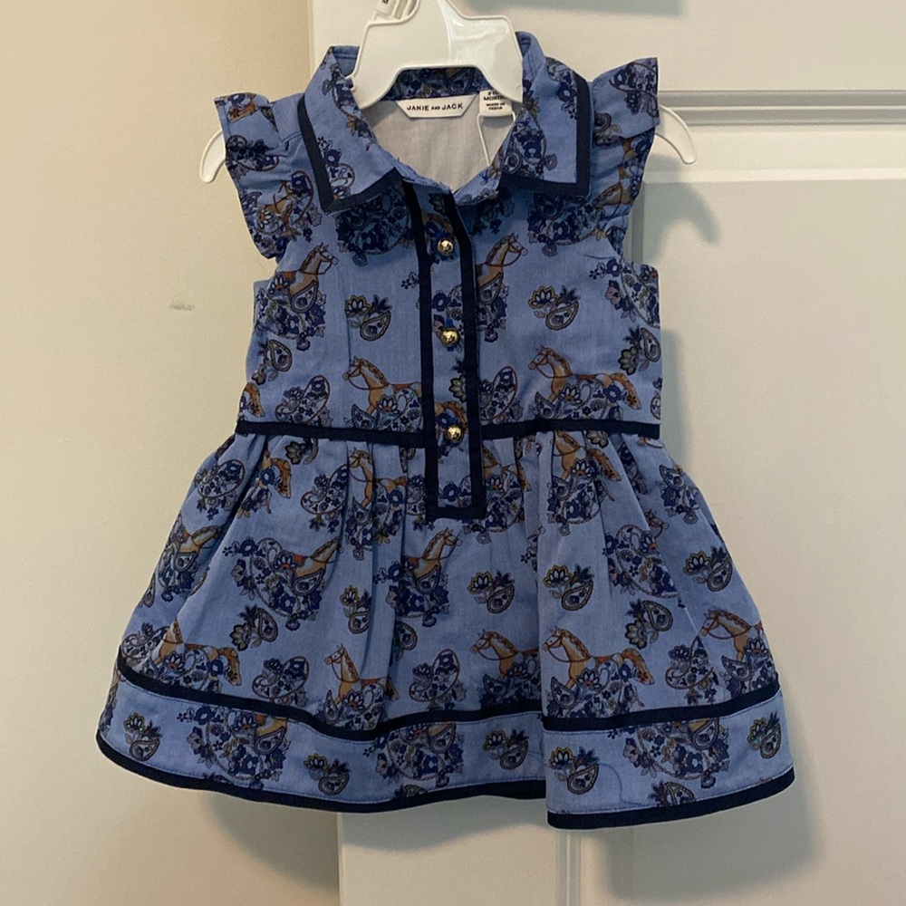Janie and Jack Blue Floral Dress